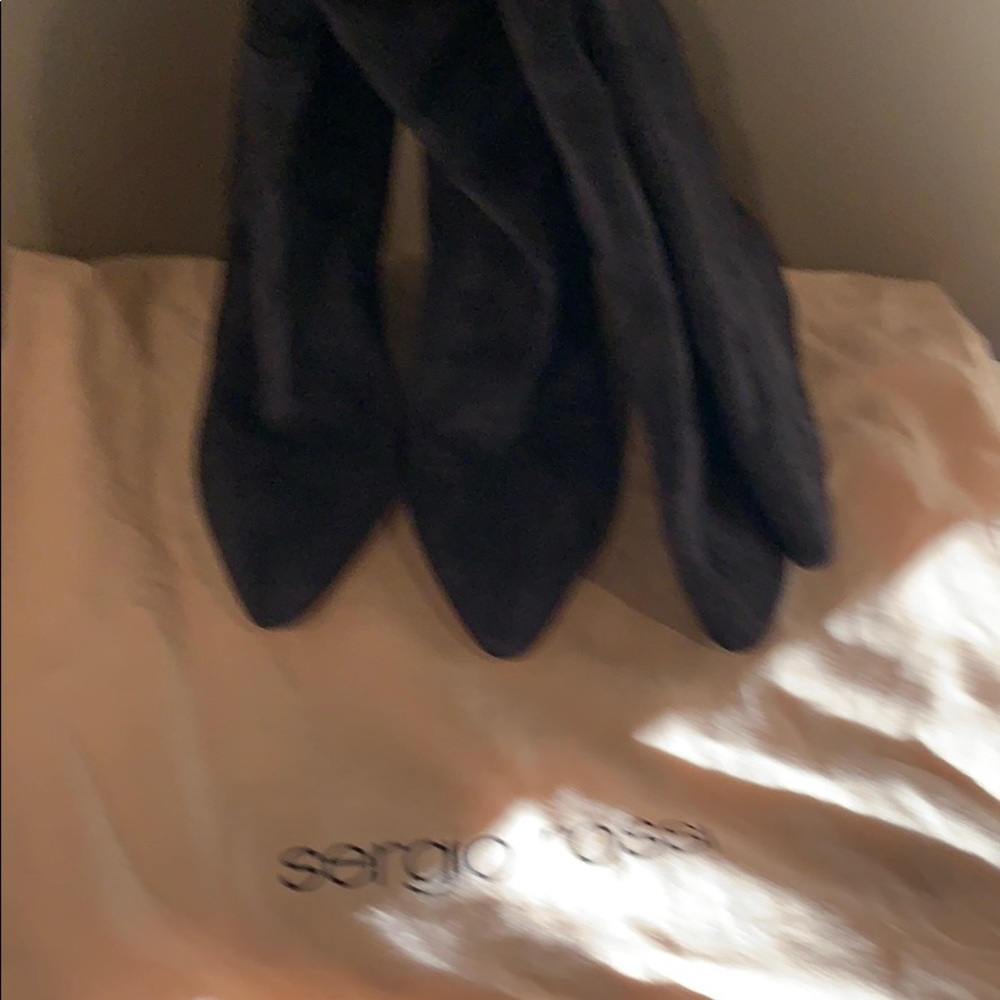 Suede over the knee boots